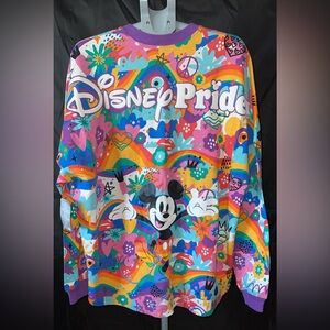 Disney Pride Colorful Mickey Mouse Spirit Long Sleeve Shirt